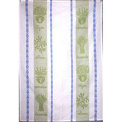Blue and Green Herbes towel